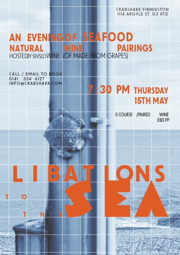 Libations to the Sea – an evening of seafood and natural wine pairings