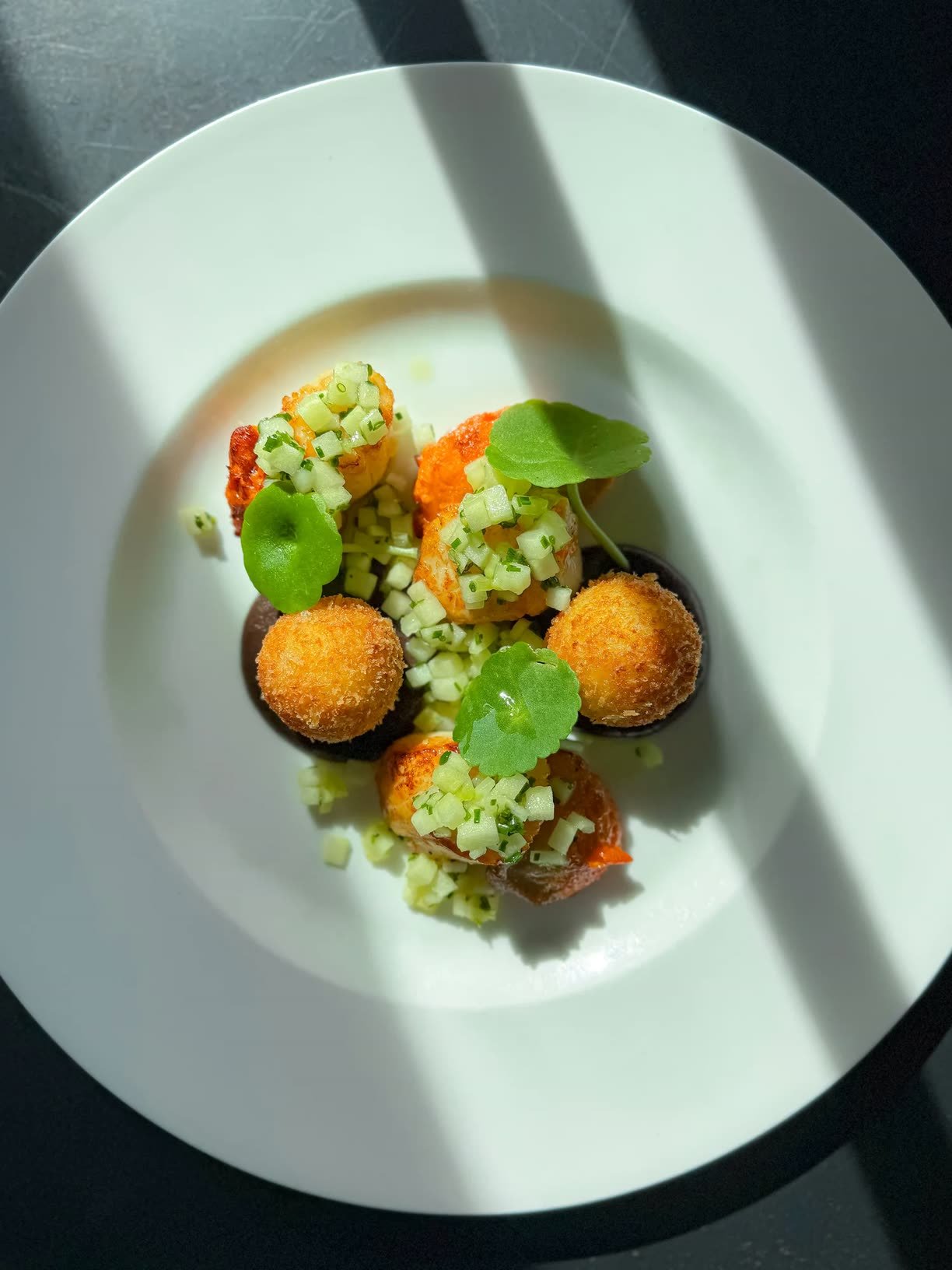 Crabshakk – croquettes in hard shadow