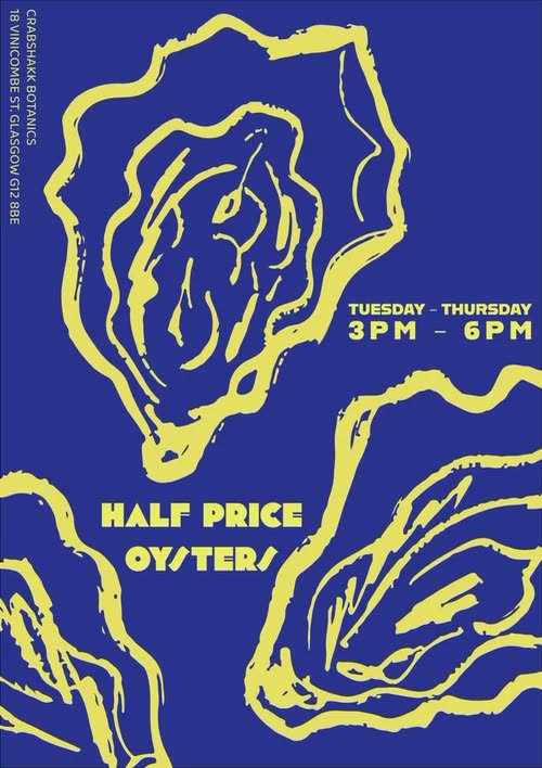 Crabshakk Botanics – Half Price Oysters poster