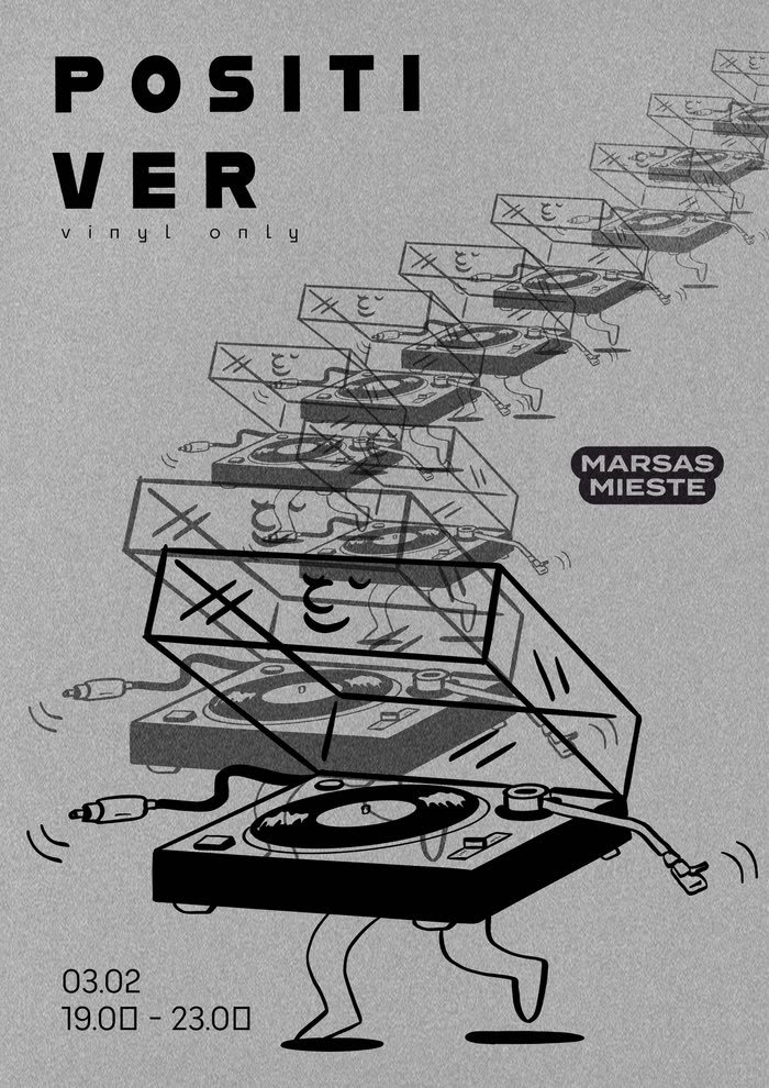 Positiver – the walking turntable repeated as a cascade