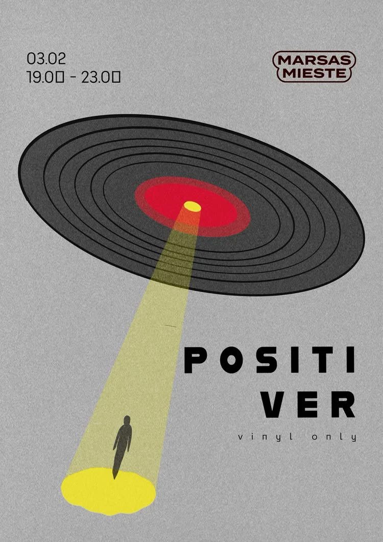 Positiver – the record as a flying saucer, vinyl only