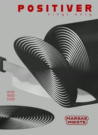 Positiver – sliced record poster