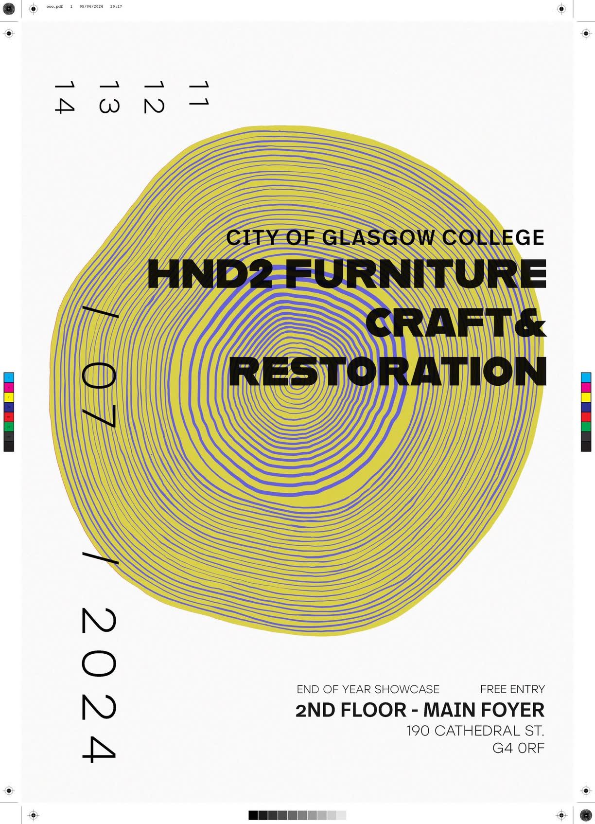 HND2 Furniture Craft & Restoration – exhibition poster